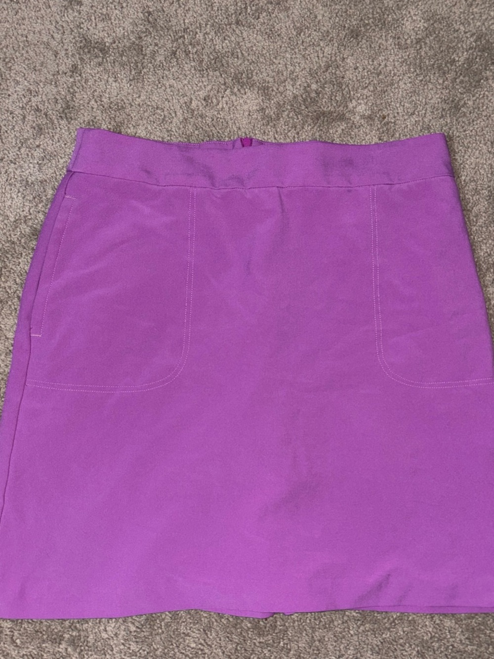 Women's Purple A-Line Pocket Skirt